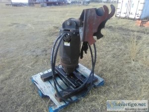 Auger Attachment for Excavator or Back-Hoe with Conical Spiral B