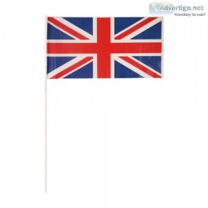 Union Jack Hand Flag with Stick