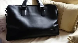 Tumi 15&quot Leather Laptop Bag