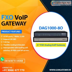 Dinstar 8 port fxo gateway | analog voip gateway