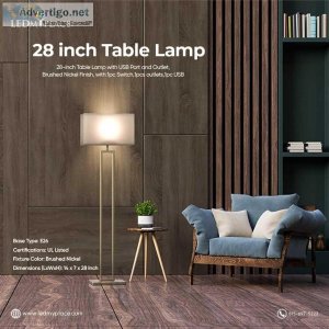 Buy 28-inch Table Lamp with a USB Port available at a low price