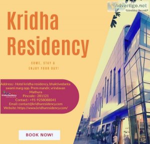 Book best hotel in vrindavan - kridha residency