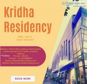 Book best hotel in vrindavan - kridha residency