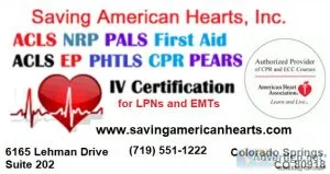 AHA ACLS Renewal Certification (FREE BLS) April 15 2022 at Savin