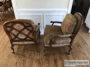 Thomasville Upholstered Chairs Set of Two
