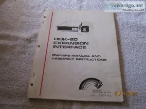 (TRS-80 Model I) DISK-80 EXPANSION INTERFACE OWNERS MANUAL AND A