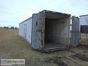 40 foot Dry Van Semi Trailer with no axlestruck or landing gear