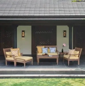 Buy Teak Wood 6 Piece Conversation Set Patio Furniture Online