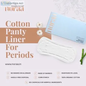 Noraa biodegradable organic panty liners for periods