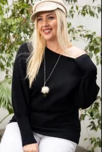Try This Round Neck Long Sleeve Solid Sweater For Women