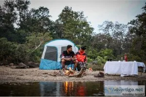 Book couple camping in pachmarhi online