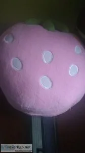 Berry cushions (pink orand turquoise)
