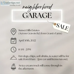 Neighborhood Garage Sale