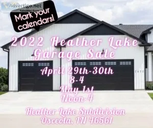 Heather Lake Subdivision Garage Sale 2022