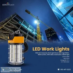 Order Now LED Work Lights For Temporary Construction at Low Pric