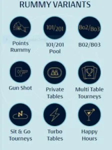 Play online different rummy variants with a23 now