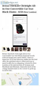 Britax One4Life Clicktight All-in-One Convertible Car Seat Black