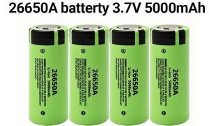 4X Brand new unused Panasonic 26650 Flat Top 5000mA Batteries