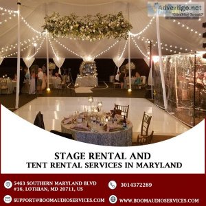 Stage Rental and Tent Rental Services in Maryland