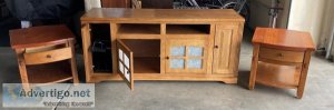 TV stand and 2 end tables