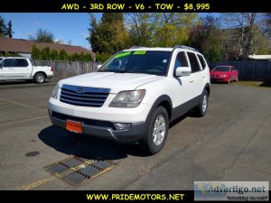 2009 KIA BORREGO LX  AWD  V6  3RD ROW