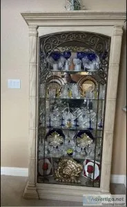 Two matching displaymatching cabinets