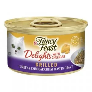 Fancy Feast Cat Adult Delights Cheddar Turkey  DiscountPetCare