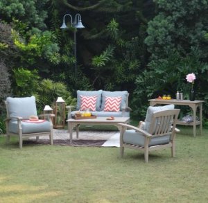 Shop Caterina Teak Wood Outdoor Coffee Table Patio Furniture
