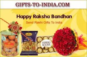 Online delivery of rakhi gifts with same day delivery to india