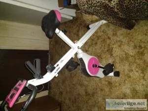 X Spec pink exercise bike for sale