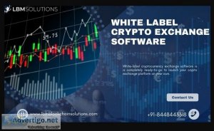 White label crypto exchange software services are available