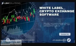 White label crypto exchange software services are available