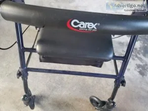 Carex Rolling Walker Step N&rsquo Rest