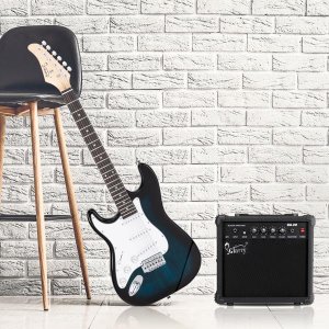 Glarry GST Left Hand Electric Guitar with 20W Amplifier