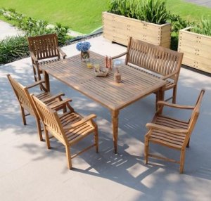 Buy Teak Wood Dining Set  Patio Furniture &ndash Cambridge Casua