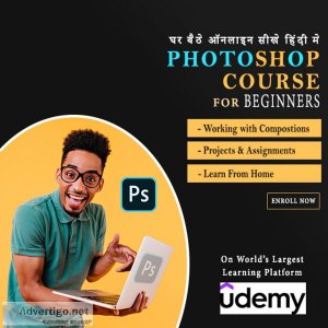 Learn photoshop online - best course for beginners in hindi