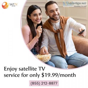 Enjoy satellite tv service for only $1999/month