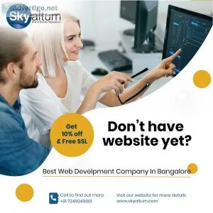 Professional best website design company in bangalore skyaltum