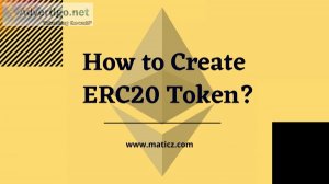How to create an erc20 token?