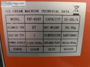 Ice cream machine