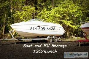 Outdoor boat and RV storage near Shy Beaver Boat Launch Lake Ray