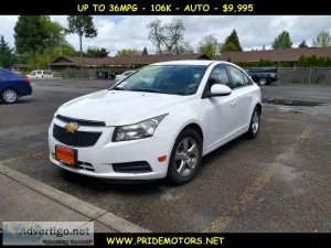 2013 CHEVROLET CRUZE LT  AUTO  UP TO 36 MPG