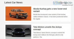 Latest car news in india