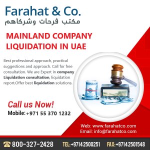 Bankruptcy, insolvency, liquidation ? call us +971 55 4828368