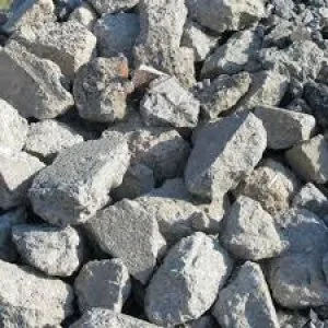 Dump concrete dirt or mulch