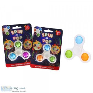 Spin N Pop Push Pop Bubble Spinner