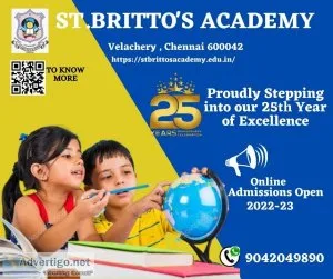 Best cbse school in velachery-stbritto s academy