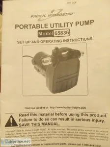 Portable Utility Pump