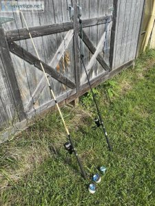 2 saltwater fishing rods