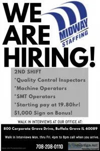 2ND SHIFT QUALITY CONTROL INSPECTORS